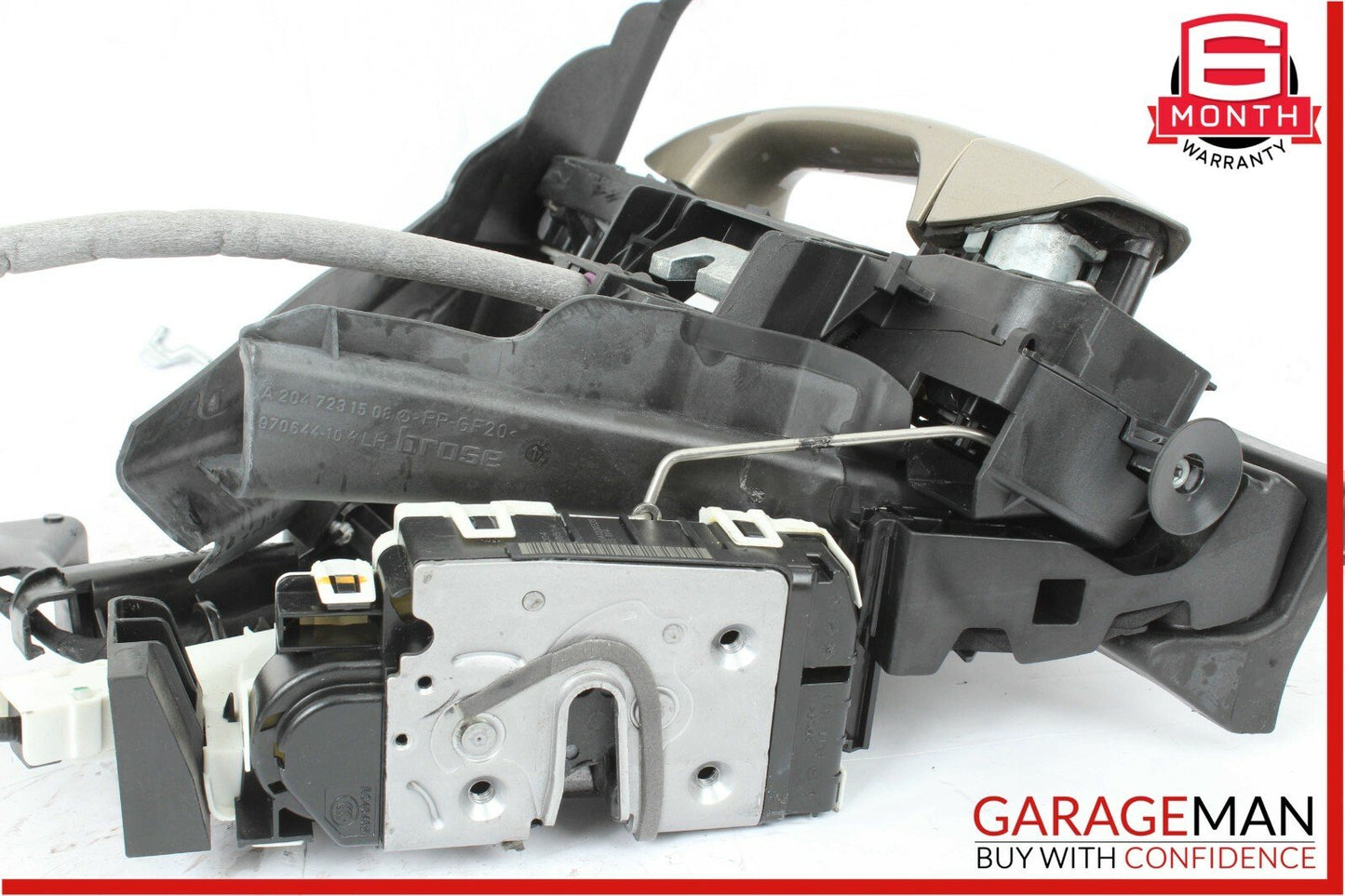 08-11 Mercedes W204 C300 Front Left Exterior Door Handle w/ Door Actuator Beige