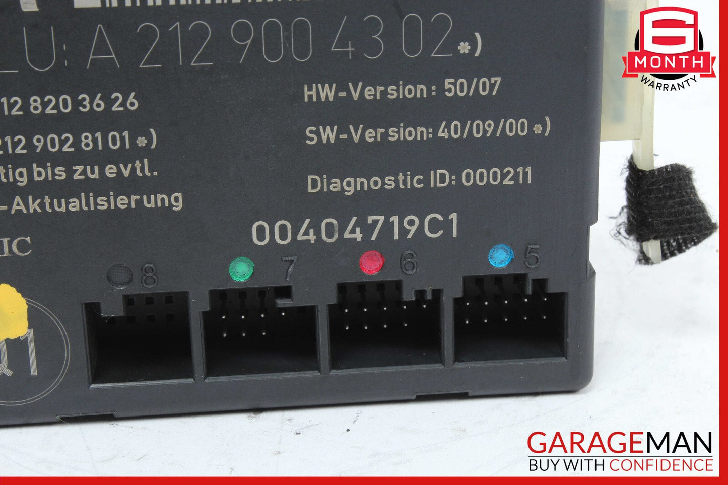 08-18 Mercedes W204 C250 Front Right Side Door Control Module 2129004302 OEM