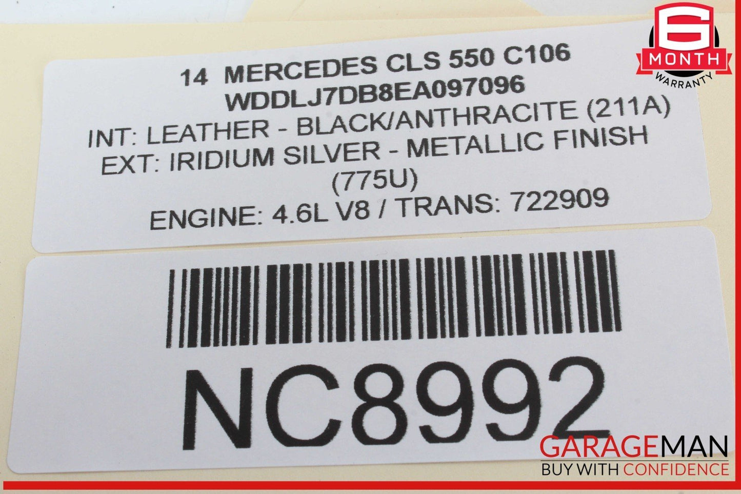 10-20 Mercedes W218 CLS550 Front Left Window Regulator Motor 2078200642 OEM