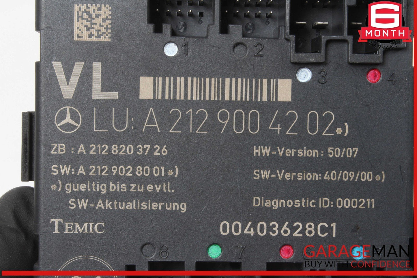08-18 Mercedes W204 C250 E350 E550 Front Left Side Door Control Module Unit OEM