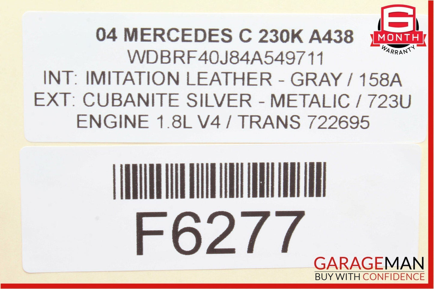 01-07 Mercedes W203 C240 C230 Rear Right Passenger Door Control Module OEM