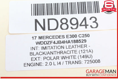 17-20 Mercedes W213 E300 Rear Right and Rear Left Coil Spring Set of 2 OEM