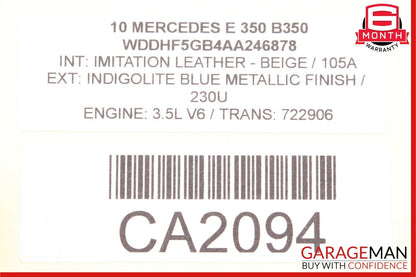 10-13 Mercedes W212 E350 E400 Headlight Fog Light Lamp Switch Control Module OEM