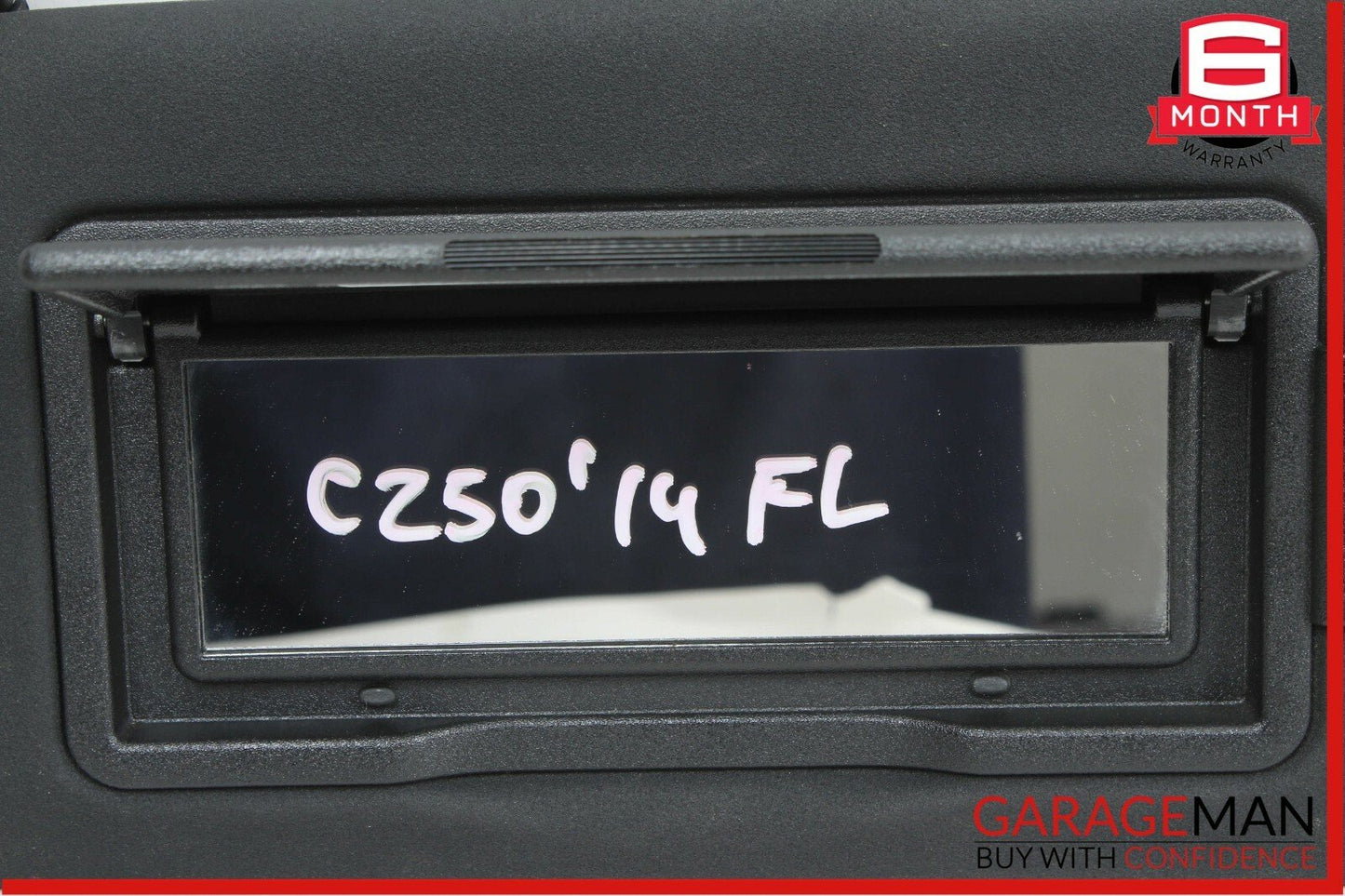 08-14 Mercedes W204 C250 Front Left Sun Visor Sunvisor Shade Cover Black
