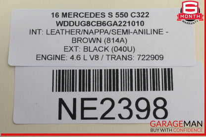 14-17 Mercedes W222 S550 Keyless Key Less Go Entry Control Module Unit OEM