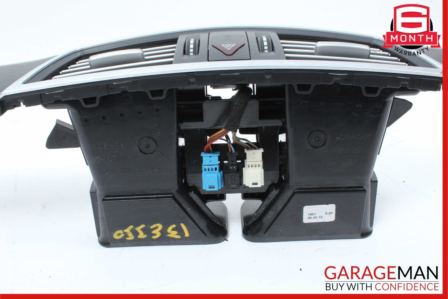 10-13 Mercedes W212 E350 Front Center Dash AC A/C Air Vent Grille Trim Assembly