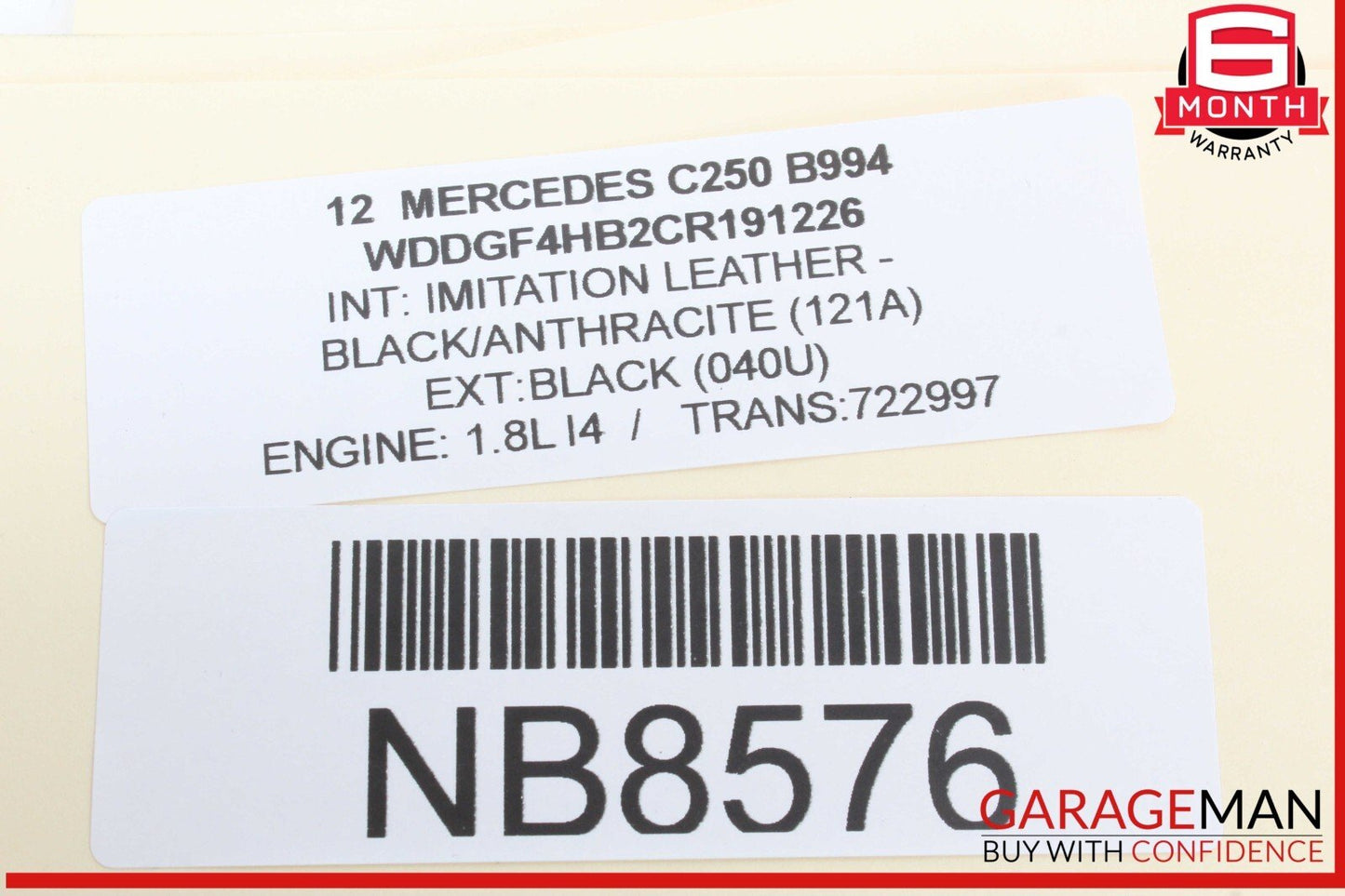 10-16 Mercedes W204 C250 E350 C300 Active Lane Assist Front Camera OEM