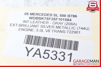 03-08 Mercedes R230 SL600 SL500 SL55 AMG Front Left Lower Control Arm