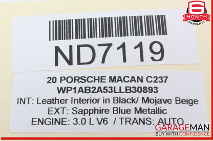 15-24 Porsche Macan 95B Rear Right Passenger Door Lock Latch Actuator OEM