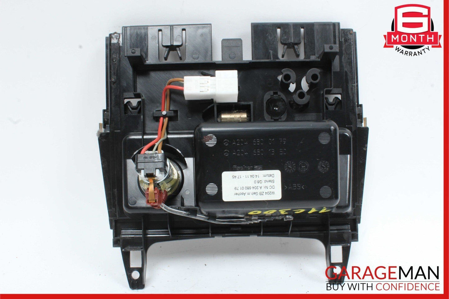 08-14 Mercedes W204 C300 4MATIC Center Console Ashtray Lighter Compartment OEM