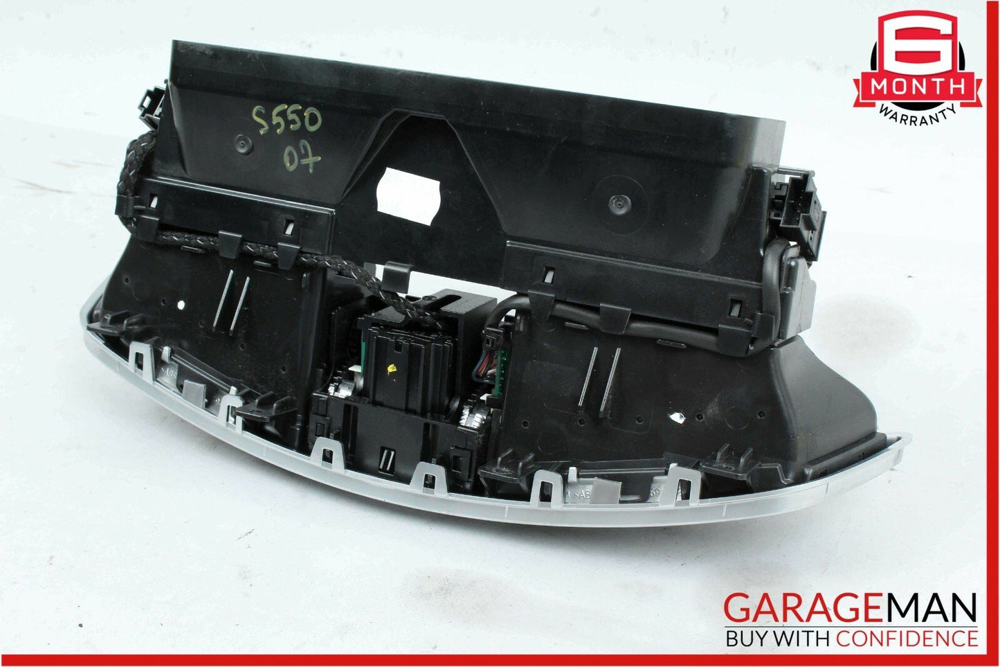 07-13 Mercedes W221 S550 S600 Dashboard Center Dash A/C Air Vent Trim Clock OEM