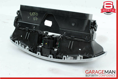 07-13 Mercedes W221 S550 S600 Dashboard Center Dash A/C Air Vent Trim Clock OEM