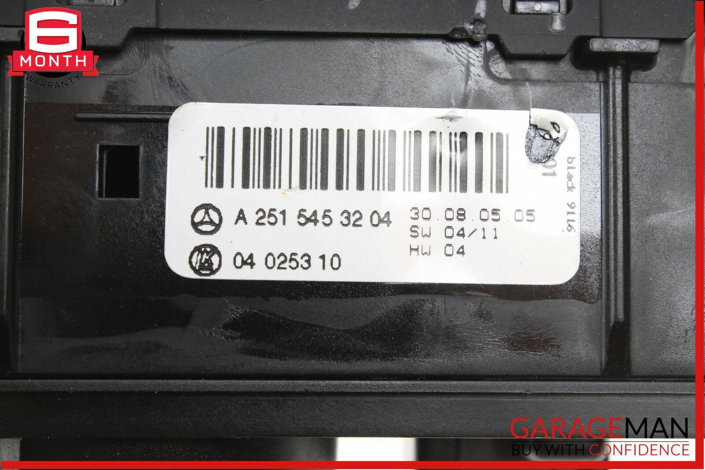 06-11 Mercedes W251 R350 ML450 Headlight Head Light Lamp Control Switch Module