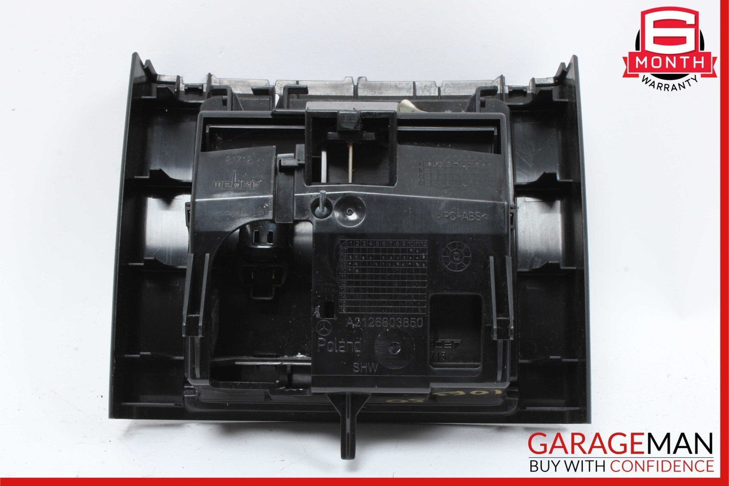 10-16 Mercedes W212 E350 Rear Center Console Ashtray Ash Tray Compartment Black