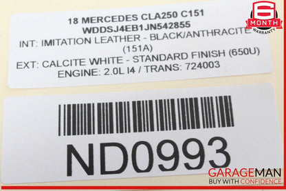 14-19 Mercedes W117 CLA250 Front Right or Left Dash AC A/C Air Vent Trim Grill