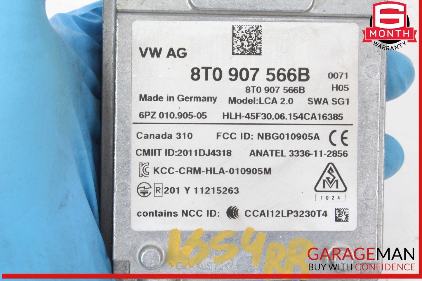 13-17 Audi S4 Q5 Rear Right Side Blind Spot Radar Sensor Module 8T0907566B OEM