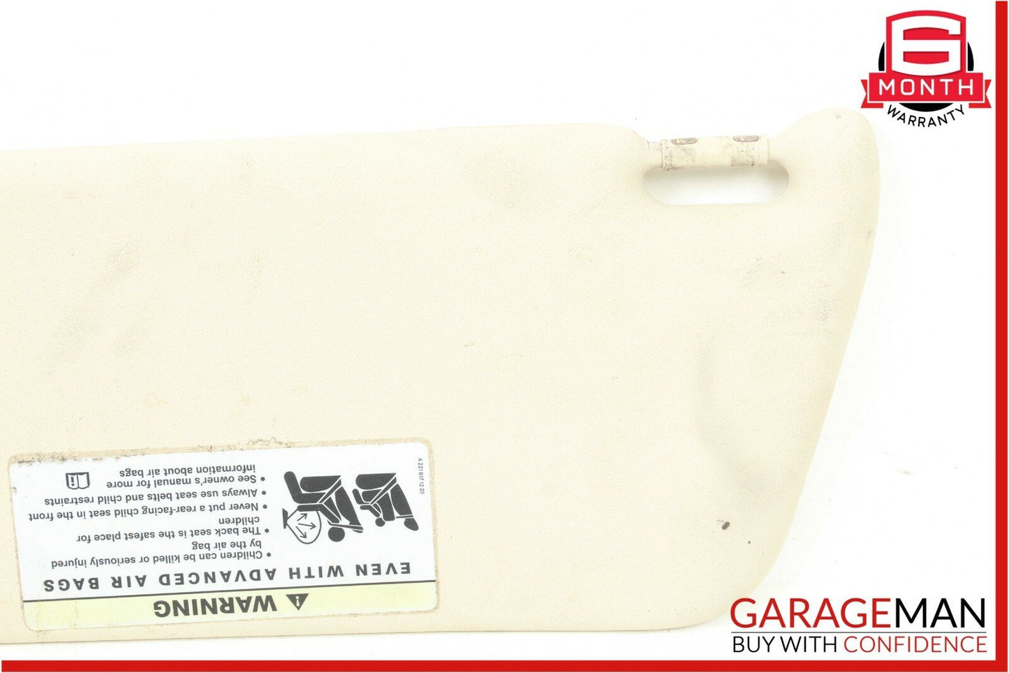 02-09 Mercedes W209 CLK350 C230 Sunvisor Sun Visor Right Passenger Side Beige