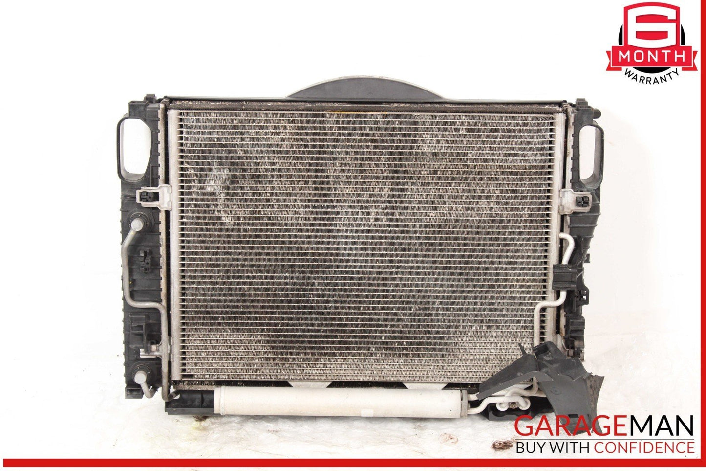 03-09 Mercedes W211 E350 Engine Motor Cooling Fan Radiator A/C Condenser Assy