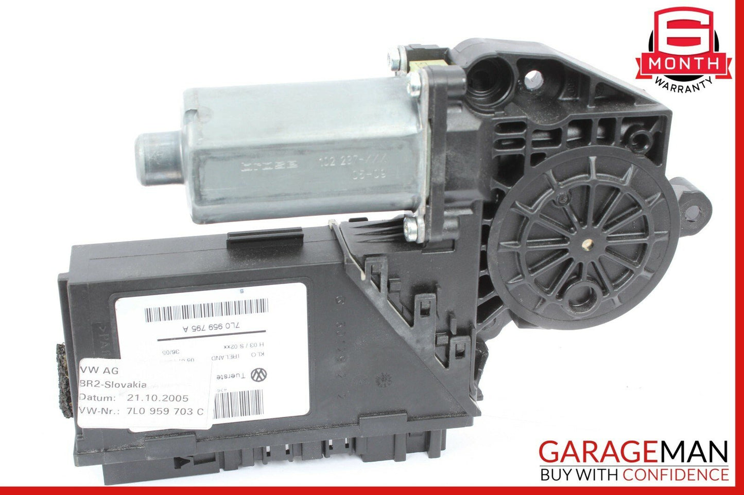 03-10 Porsche Cayenne 955 957 Rear Left Side Door Window Regulator Motor OEM