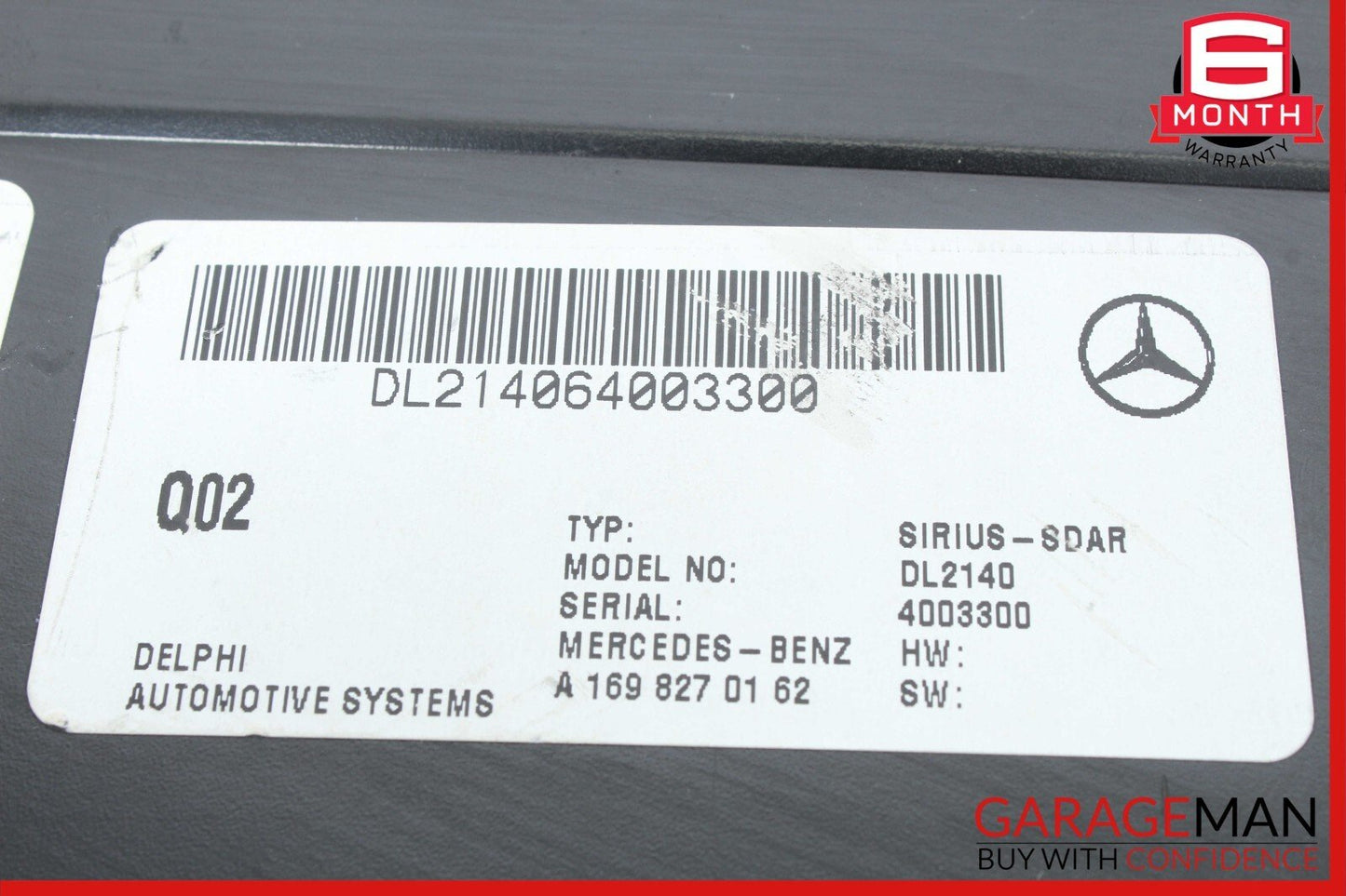 Mercedes SLK350 ML350 R350 E350 Sirius Satellite Radio Receiver Module Unit