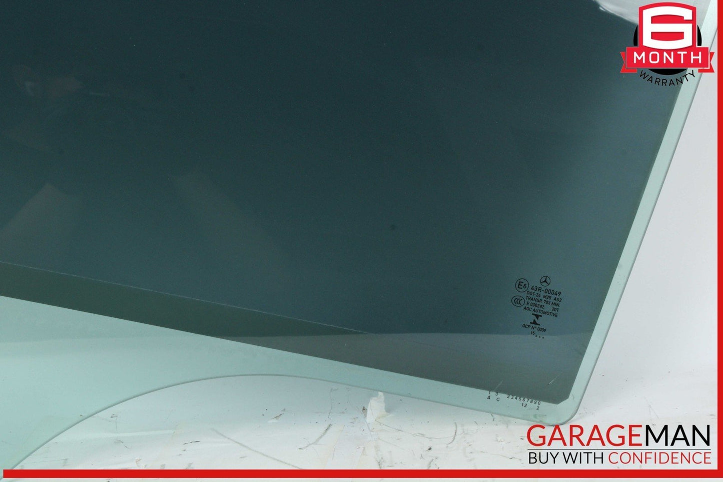 10-16 Mercedes W212 E350 E550 Rear Left Driver Side Door Window Glass OEM