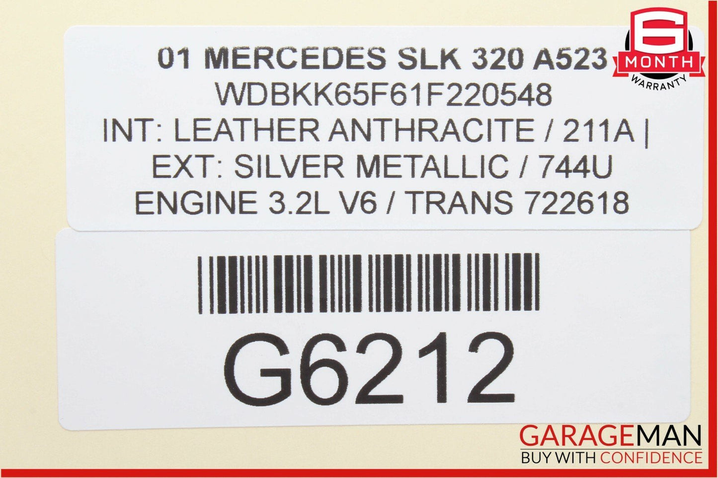 97-04 Mercedes R170 SLK320 Left Side Convertible Roof Lock Latch Actuator