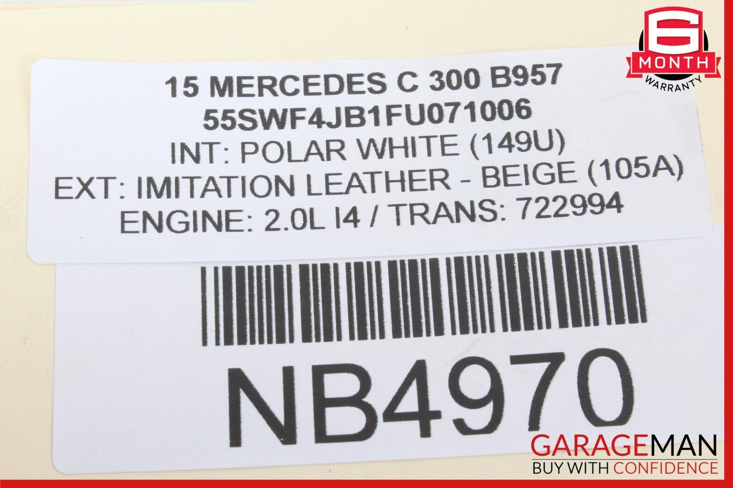 15-19 Mercedes W205 C300 GLC300 DENSO Engine Starter Motor 2749062100 OEM