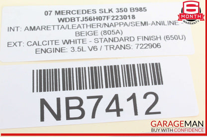 05-11 Mercedes R171 SLK350 SLK280 Rear Left or Right Axle CV Half Shaft OEM