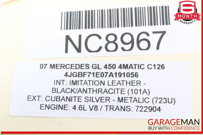 06-19 Mercedes X164 GL450 4MATIC Rear Glass Windshield Wiper Motor 2518200042