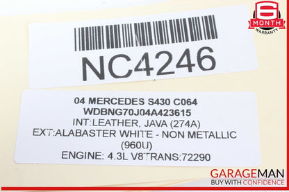 03-06 Mercedes W220 S430 Front Left Driver Side Seat Control Module Unit OEM