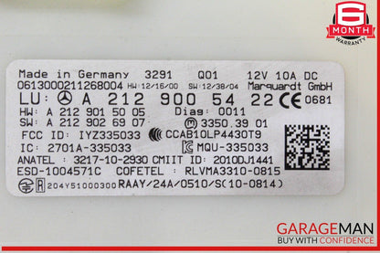 13-20 Mercedes W212 E350 SL550 ML400 Keyless Go Entry Control Module OEM