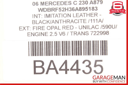 01-09 Mercedes W203 C230 CLK500 Rear Left Driver Side Window Switch Button OEM