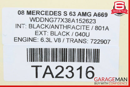 07-13 Mercedes W221 S63 AMG Front Left Driver Under Seat Control Unit OEM