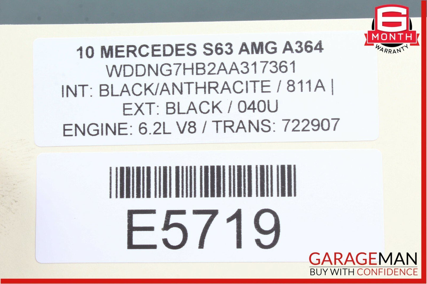 07-13 Mercedes W221 S63 CL550 AC A/C Heater Blower Motor Resistor OEM