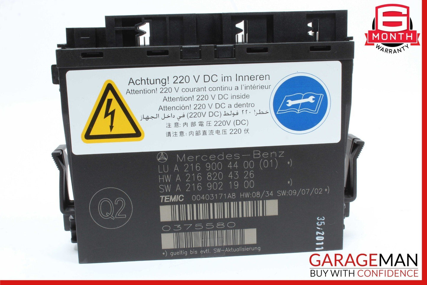 10-14 Mercedes W211 S65 AMG Front Left or Right Seat Contour Control Module OEM