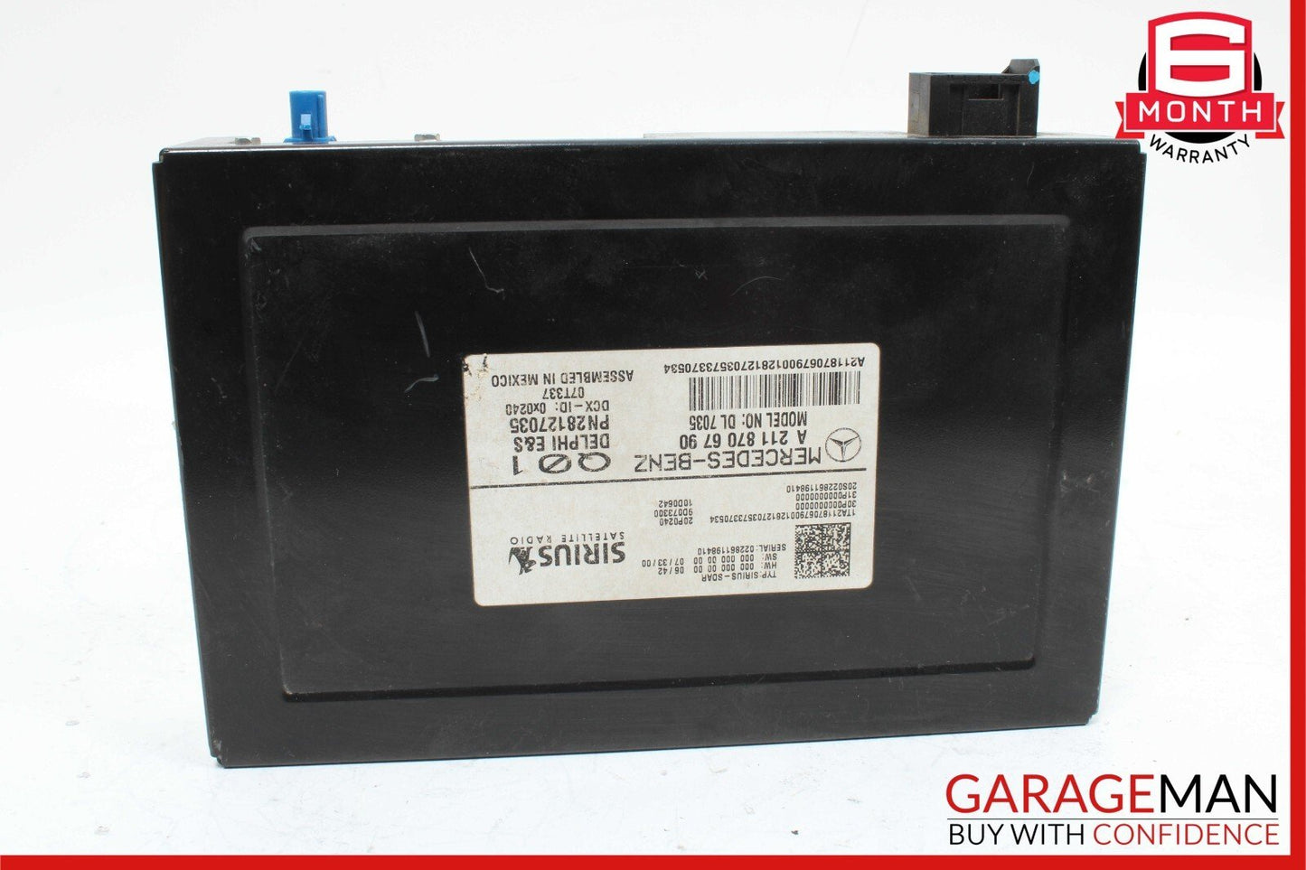 03-11 Mercedes W211 E350 CLS550 Sirius Satellite Radio Receiver Module Unit OEM