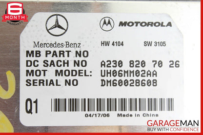 07-09 Mercedes W219 CLS500 SL600 Voice Phone Telephone Communication Module OEM