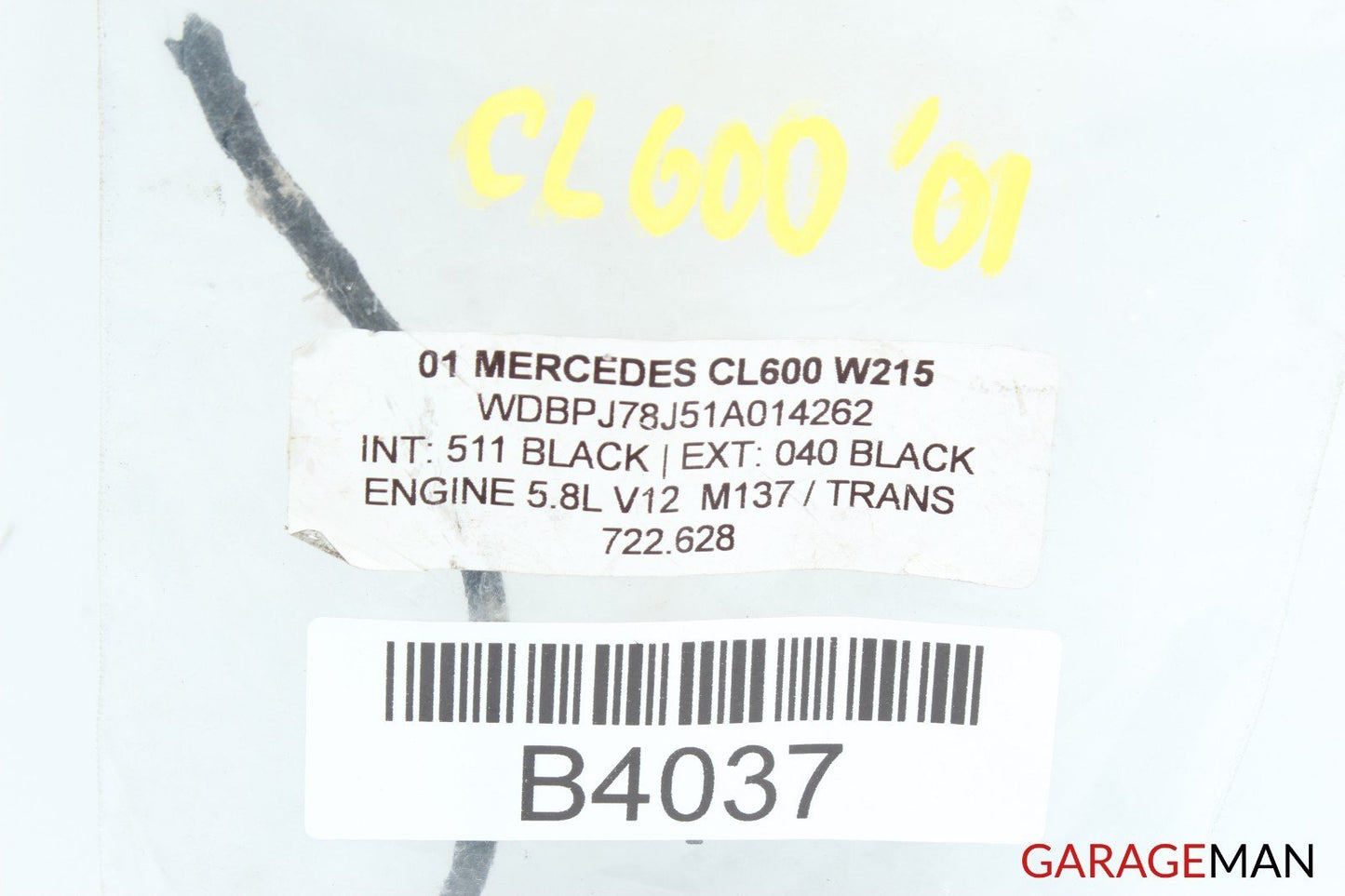 00-06 Mercedes W215 CL600 Bosch Bumper Park Distance Control Sensor Set of 4 Pc