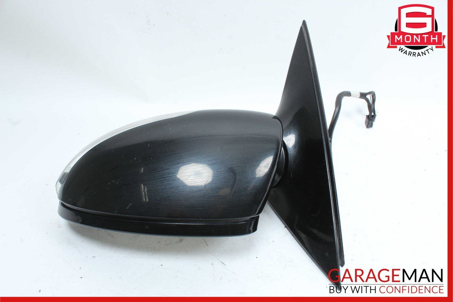 07-09 Mercedes W221 S550 S600 Front Left Side Mirror Door Rear View Black OEM