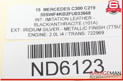 15-19 Mercedes W205 C300 GLC300 Fuse Box Power Distribution Box Module OEM