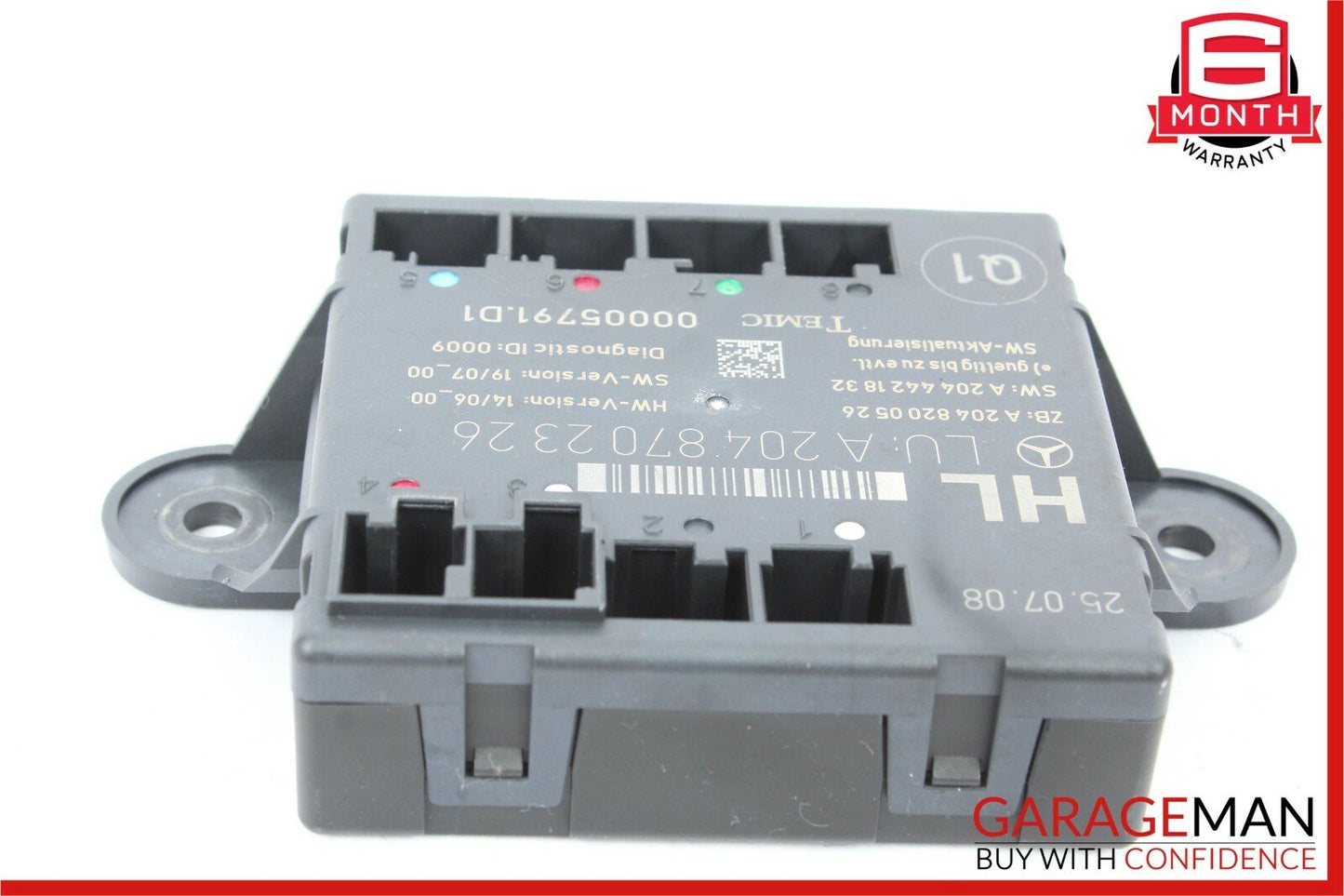 08-14 Mercedes W204 C280 C350 Rear Left Side Door Control Module 2048702326 OEM