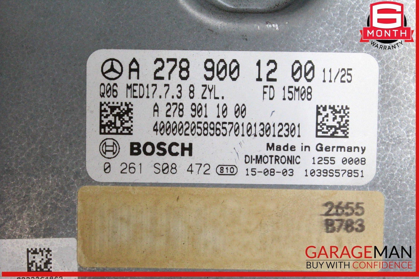 14-17 Mercedes W222 S550 S63 AMG Engine Computer Control Module Unit ECU ECM OEM