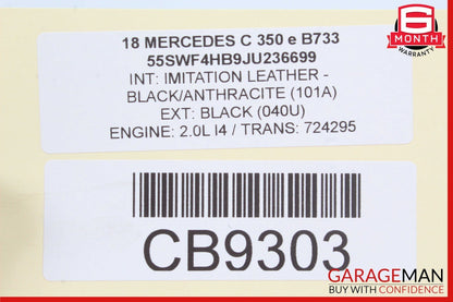 15-18 Mercedes W205 C350e Sedan Front Right Side Seatbelt Seat Belt Retractor