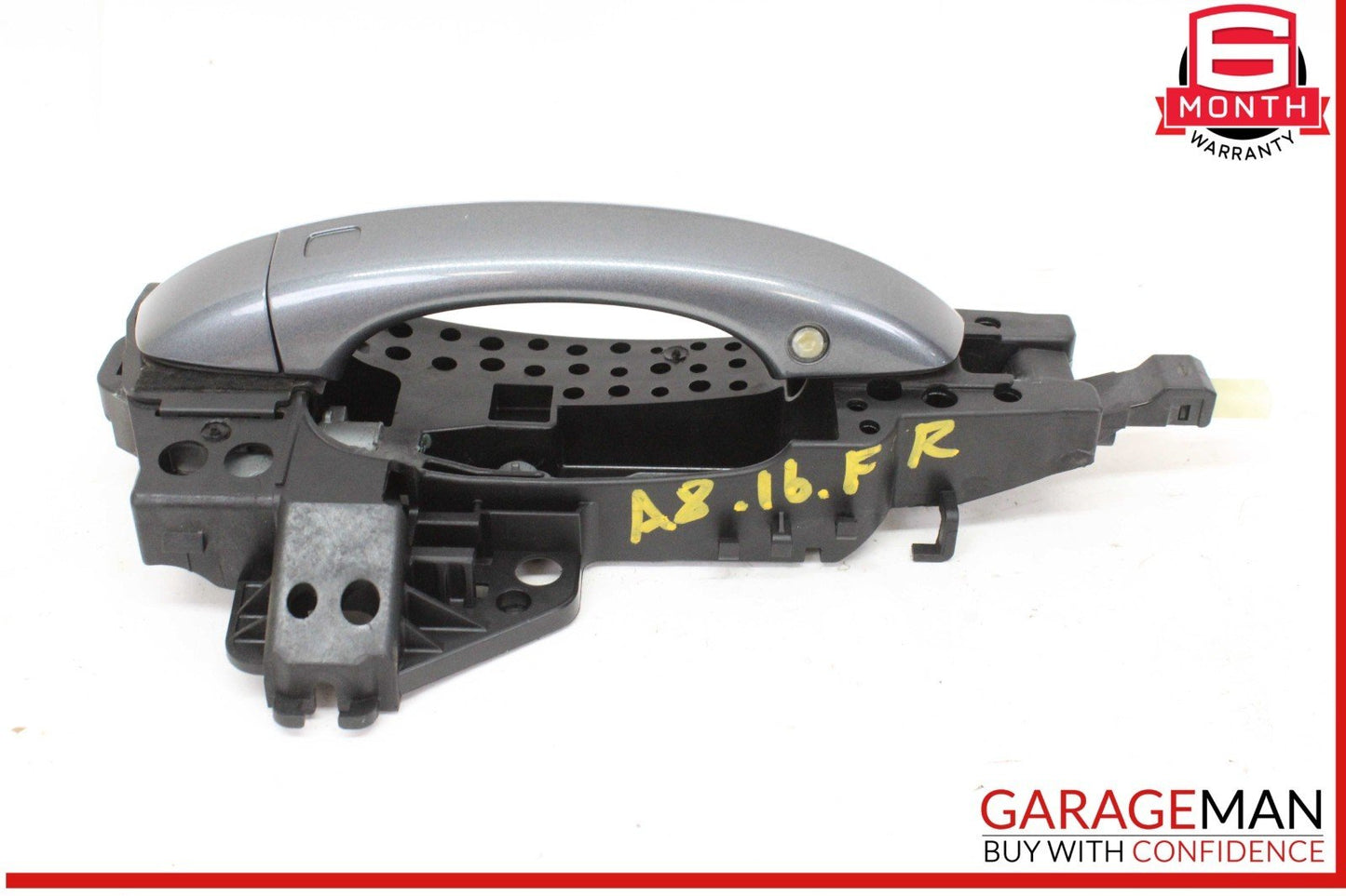 11-18 Audi A8 Front Right Passenger Side Exterior Door Handle Gray 4H0837886 OEM