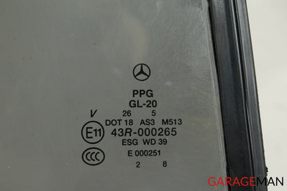 06-09 Mercedes W251 R320 R500 Rear Right Passenger Side Quarter Window Glass OEM