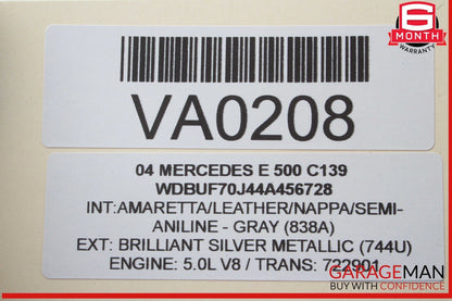 03-06 Mercedes W211 E500 CL55 AMG S430 Anti Theft Alarm Module 2118209126 OEM