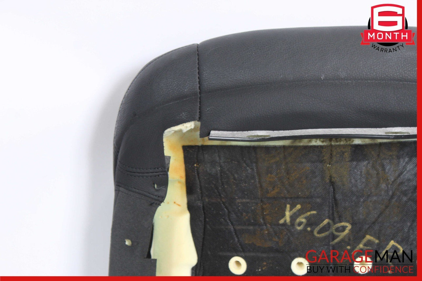 08-14 BMW X6 E71 Front Right Passenger Side Top Upper Seat Cushion Black OEM
