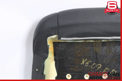08-14 BMW X6 E71 Front Right Passenger Side Top Upper Seat Cushion Black OEM