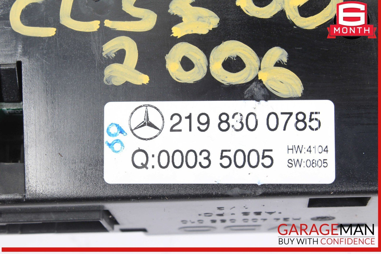 06-11 Mercedes W219 CLS500 CLS55 AMG AC A/C Climate Control Unit 2198300785 OEM