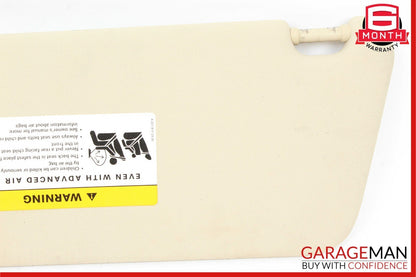 08-14 Mercedes W204 C250 Front Right Passenger Sun Visor Sunvisor Shade Beige